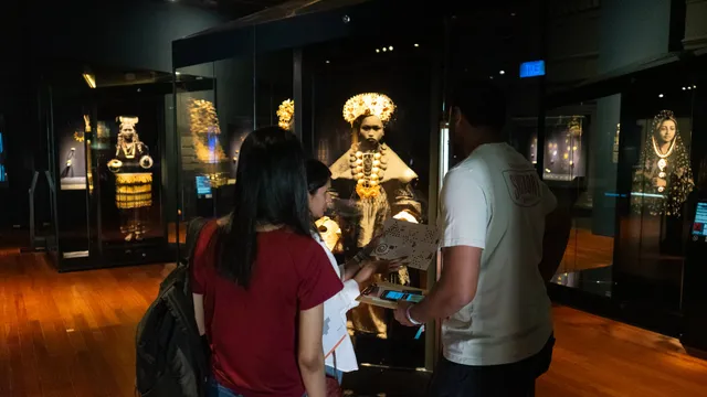 A team playing Artefact Temporis at Asian Civilisations Museum